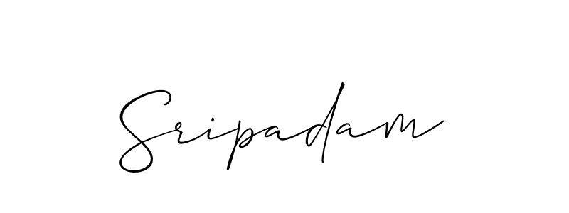 How to make Sripadam signature? Allison_Script is a professional autograph style. Create handwritten signature for Sripadam name. Sripadam signature style 2 images and pictures png