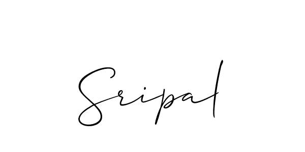 Sripal stylish signature style. Best Handwritten Sign (Allison_Script) for my name. Handwritten Signature Collection Ideas for my name Sripal. Sripal signature style 2 images and pictures png