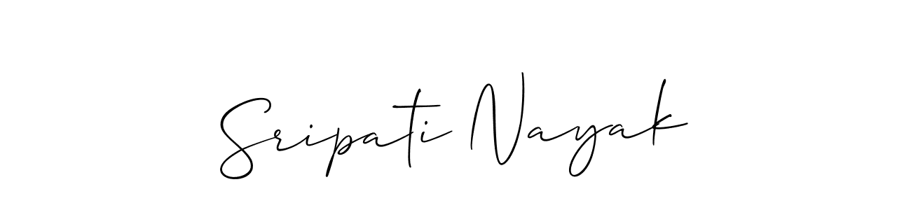 Also You can easily find your signature by using the search form. We will create Sripati Nayak name handwritten signature images for you free of cost using Allison_Script sign style. Sripati Nayak signature style 2 images and pictures png