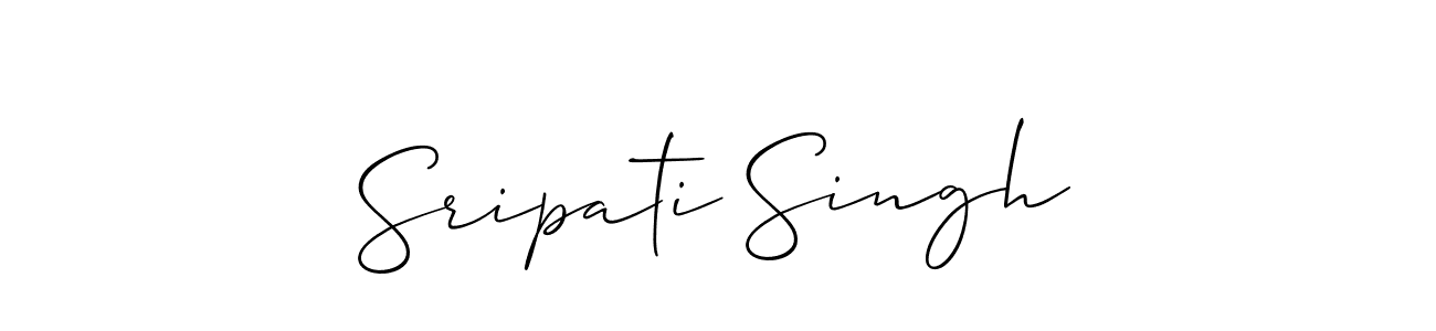 You should practise on your own different ways (Allison_Script) to write your name (Sripati Singh) in signature. don't let someone else do it for you. Sripati Singh signature style 2 images and pictures png