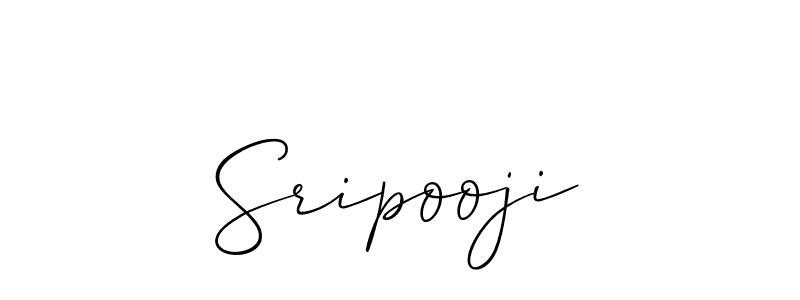 Design your own signature with our free online signature maker. With this signature software, you can create a handwritten (Allison_Script) signature for name Sripooji. Sripooji signature style 2 images and pictures png