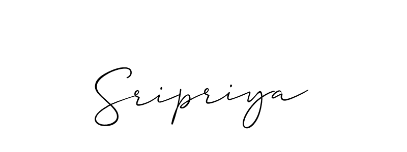 It looks lik you need a new signature style for name Sripriya. Design unique handwritten (Allison_Script) signature with our free signature maker in just a few clicks. Sripriya signature style 2 images and pictures png