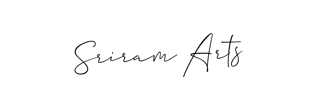 Design your own signature with our free online signature maker. With this signature software, you can create a handwritten (Allison_Script) signature for name Sriram Arts. Sriram Arts signature style 2 images and pictures png