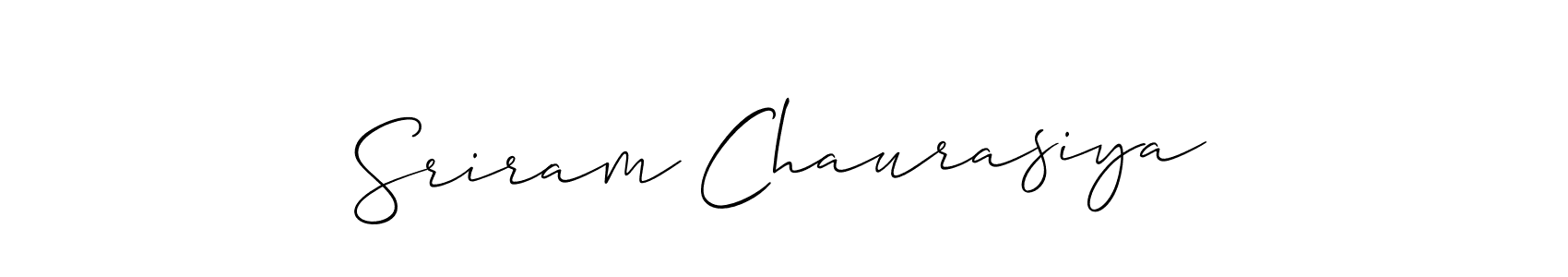 You can use this online signature creator to create a handwritten signature for the name Sriram Chaurasiya. This is the best online autograph maker. Sriram Chaurasiya signature style 2 images and pictures png