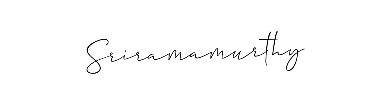 Make a beautiful signature design for name Sriramamurthy. With this signature (Allison_Script) style, you can create a handwritten signature for free. Sriramamurthy signature style 2 images and pictures png