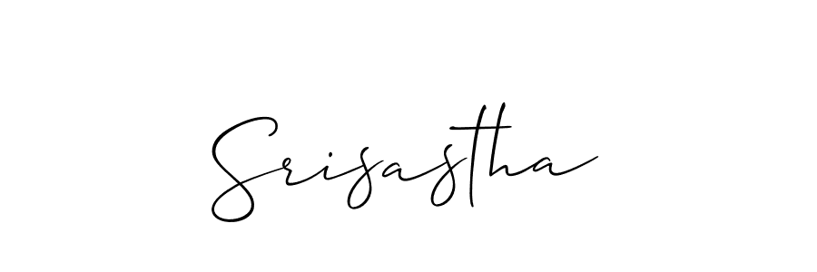 Create a beautiful signature design for name Srisastha. With this signature (Allison_Script) fonts, you can make a handwritten signature for free. Srisastha signature style 2 images and pictures png