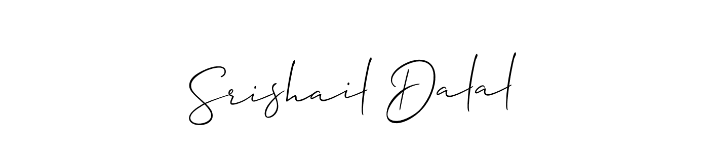 Also we have Srishail Dalal name is the best signature style. Create professional handwritten signature collection using Allison_Script autograph style. Srishail Dalal signature style 2 images and pictures png