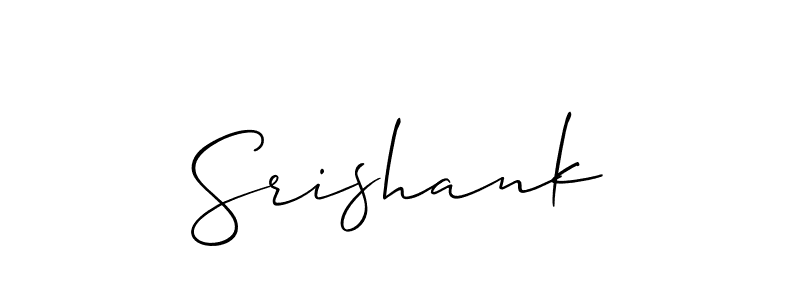 The best way (Allison_Script) to make a short signature is to pick only two or three words in your name. The name Srishank include a total of six letters. For converting this name. Srishank signature style 2 images and pictures png