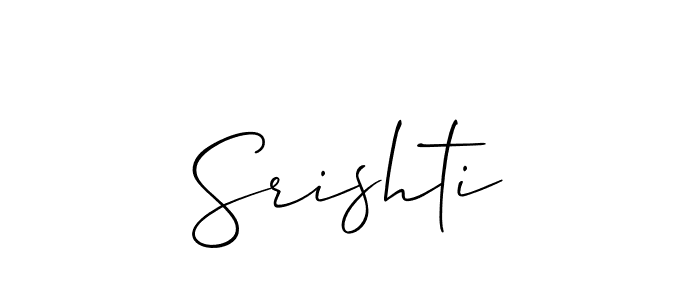 The best way (Allison_Script) to make a short signature is to pick only two or three words in your name. The name Srishti include a total of six letters. For converting this name. Srishti signature style 2 images and pictures png