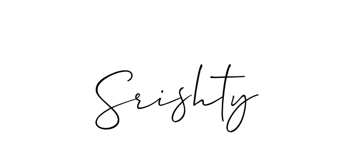 You can use this online signature creator to create a handwritten signature for the name Srishty. This is the best online autograph maker. Srishty signature style 2 images and pictures png