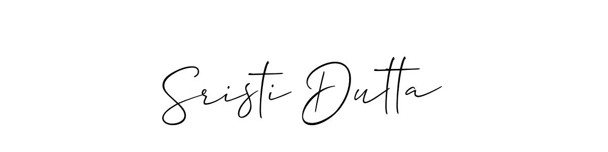 Design your own signature with our free online signature maker. With this signature software, you can create a handwritten (Allison_Script) signature for name Sristi Dutta. Sristi Dutta signature style 2 images and pictures png