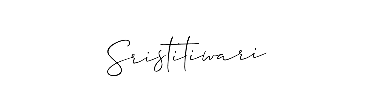 Allison_Script is a professional signature style that is perfect for those who want to add a touch of class to their signature. It is also a great choice for those who want to make their signature more unique. Get Sristitiwari name to fancy signature for free. Sristitiwari signature style 2 images and pictures png