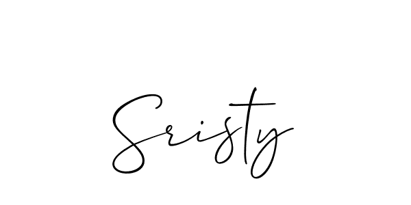 Sristy stylish signature style. Best Handwritten Sign (Allison_Script) for my name. Handwritten Signature Collection Ideas for my name Sristy. Sristy signature style 2 images and pictures png