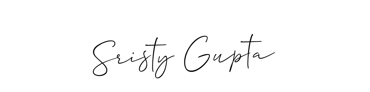 Similarly Allison_Script is the best handwritten signature design. Signature creator online .You can use it as an online autograph creator for name Sristy Gupta. Sristy Gupta signature style 2 images and pictures png