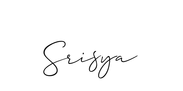 Also we have Srisya name is the best signature style. Create professional handwritten signature collection using Allison_Script autograph style. Srisya signature style 2 images and pictures png