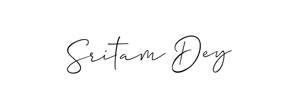 It looks lik you need a new signature style for name Sritam Dey. Design unique handwritten (Allison_Script) signature with our free signature maker in just a few clicks. Sritam Dey signature style 2 images and pictures png