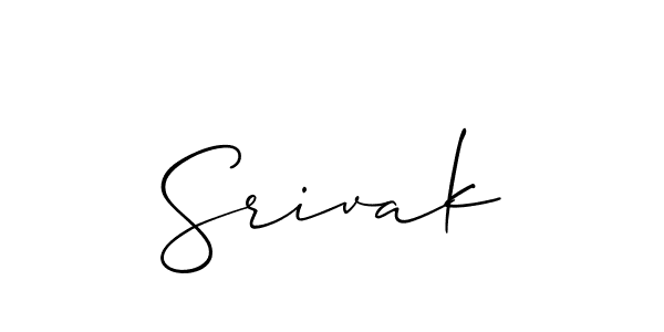 Create a beautiful signature design for name Srivak. With this signature (Allison_Script) fonts, you can make a handwritten signature for free. Srivak signature style 2 images and pictures png