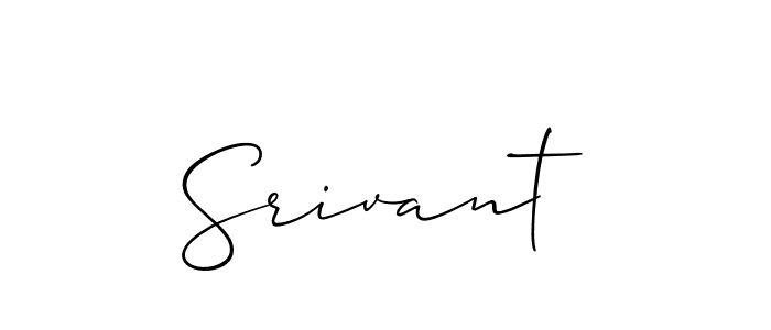 Make a beautiful signature design for name Srivant. Use this online signature maker to create a handwritten signature for free. Srivant signature style 2 images and pictures png