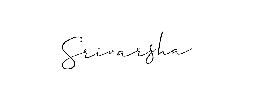 Srivarsha stylish signature style. Best Handwritten Sign (Allison_Script) for my name. Handwritten Signature Collection Ideas for my name Srivarsha. Srivarsha signature style 2 images and pictures png