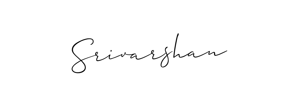 How to make Srivarshan signature? Allison_Script is a professional autograph style. Create handwritten signature for Srivarshan name. Srivarshan signature style 2 images and pictures png