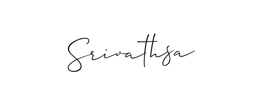 The best way (Allison_Script) to make a short signature is to pick only two or three words in your name. The name Srivathsa include a total of six letters. For converting this name. Srivathsa signature style 2 images and pictures png