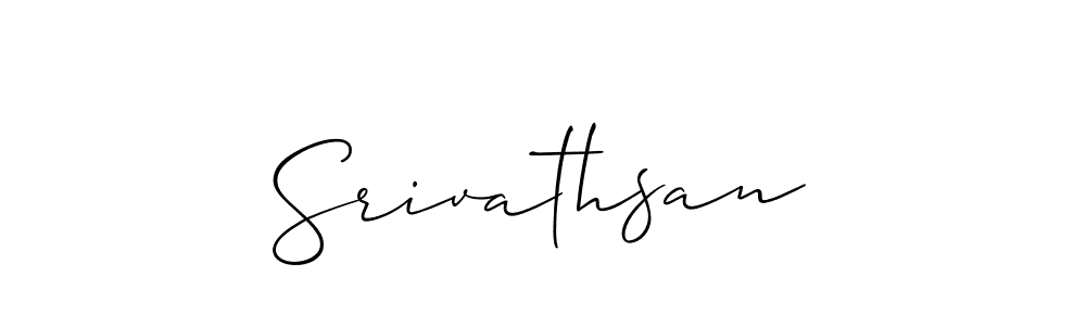 Make a beautiful signature design for name Srivathsan. Use this online signature maker to create a handwritten signature for free. Srivathsan signature style 2 images and pictures png