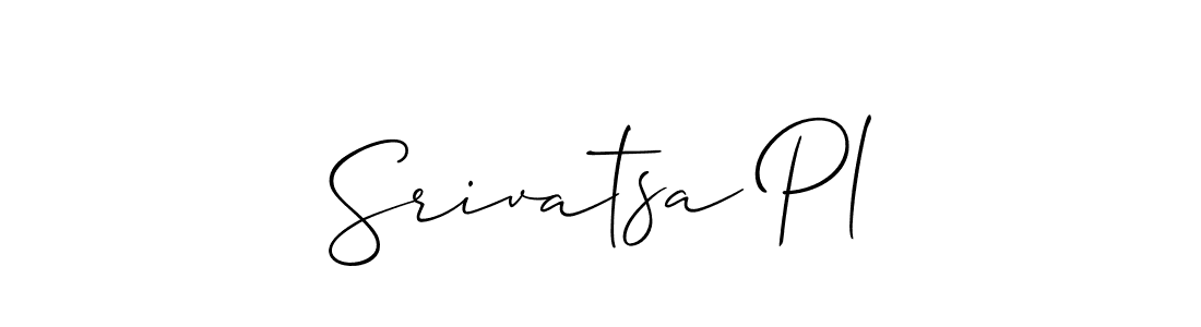 Make a beautiful signature design for name Srivatsa Pl. With this signature (Allison_Script) style, you can create a handwritten signature for free. Srivatsa Pl signature style 2 images and pictures png