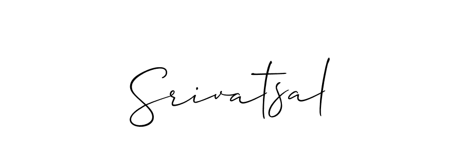 The best way (Allison_Script) to make a short signature is to pick only two or three words in your name. The name Srivatsal include a total of six letters. For converting this name. Srivatsal signature style 2 images and pictures png