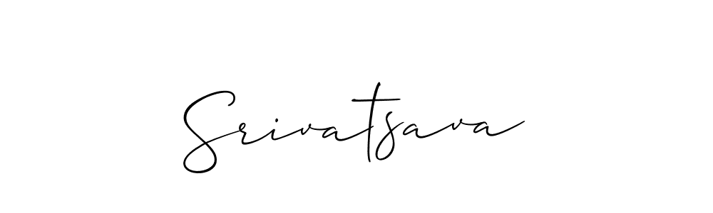 How to make Srivatsava signature? Allison_Script is a professional autograph style. Create handwritten signature for Srivatsava name. Srivatsava signature style 2 images and pictures png