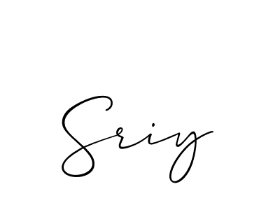 Sriy stylish signature style. Best Handwritten Sign (Allison_Script) for my name. Handwritten Signature Collection Ideas for my name Sriy. Sriy signature style 2 images and pictures png