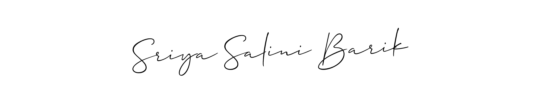 Also we have Sriya Salini Barik name is the best signature style. Create professional handwritten signature collection using Allison_Script autograph style. Sriya Salini Barik signature style 2 images and pictures png