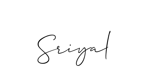 How to Draw Sriyal signature style? Allison_Script is a latest design signature styles for name Sriyal. Sriyal signature style 2 images and pictures png