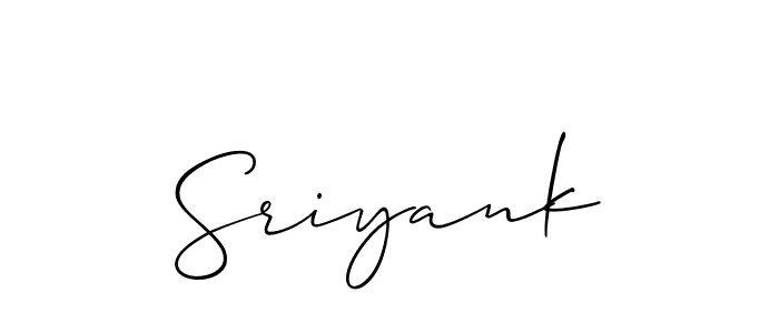 Allison_Script is a professional signature style that is perfect for those who want to add a touch of class to their signature. It is also a great choice for those who want to make their signature more unique. Get Sriyank name to fancy signature for free. Sriyank signature style 2 images and pictures png
