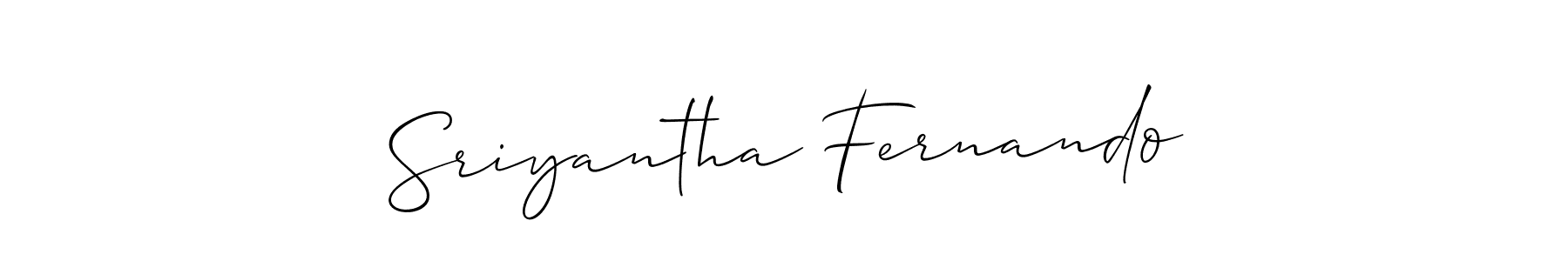 Sriyantha Fernando stylish signature style. Best Handwritten Sign (Allison_Script) for my name. Handwritten Signature Collection Ideas for my name Sriyantha Fernando. Sriyantha Fernando signature style 2 images and pictures png