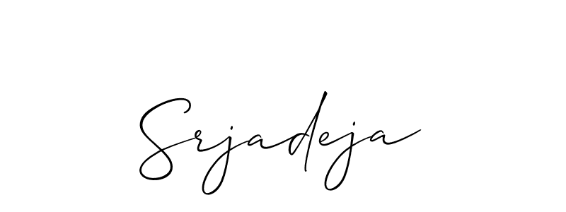 This is the best signature style for the Srjadeja name. Also you like these signature font (Allison_Script). Mix name signature. Srjadeja signature style 2 images and pictures png