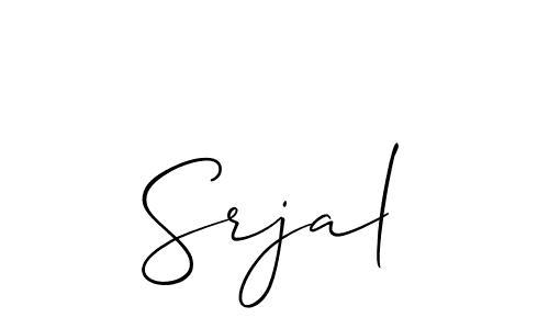 It looks lik you need a new signature style for name Srjal. Design unique handwritten (Allison_Script) signature with our free signature maker in just a few clicks. Srjal signature style 2 images and pictures png