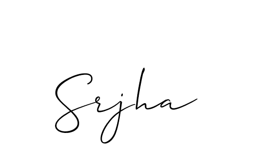 Srjha stylish signature style. Best Handwritten Sign (Allison_Script) for my name. Handwritten Signature Collection Ideas for my name Srjha. Srjha signature style 2 images and pictures png