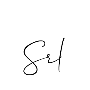 if you are searching for the best signature style for your name Srl. so please give up your signature search. here we have designed multiple signature styles  using Allison_Script. Srl signature style 2 images and pictures png