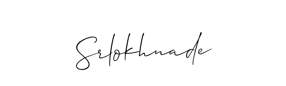 Srlokhnade stylish signature style. Best Handwritten Sign (Allison_Script) for my name. Handwritten Signature Collection Ideas for my name Srlokhnade. Srlokhnade signature style 2 images and pictures png