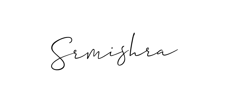 Srmishra stylish signature style. Best Handwritten Sign (Allison_Script) for my name. Handwritten Signature Collection Ideas for my name Srmishra. Srmishra signature style 2 images and pictures png
