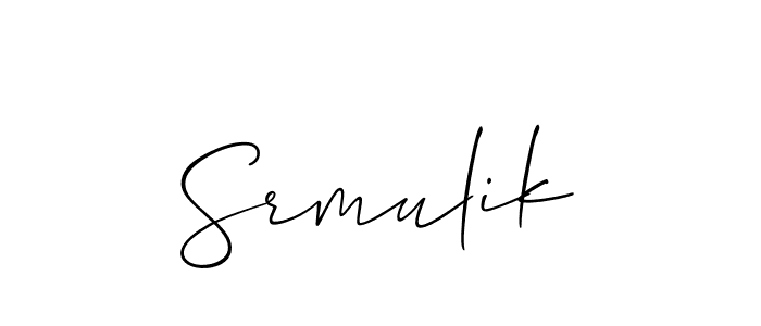 Best and Professional Signature Style for Srmulik. Allison_Script Best Signature Style Collection. Srmulik signature style 2 images and pictures png