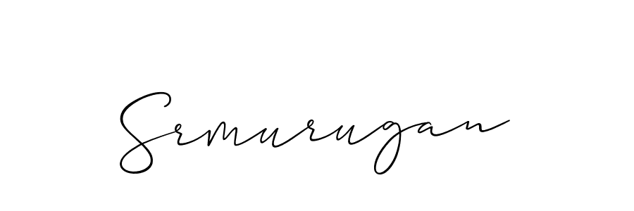 How to make Srmurugan name signature. Use Allison_Script style for creating short signs online. This is the latest handwritten sign. Srmurugan signature style 2 images and pictures png