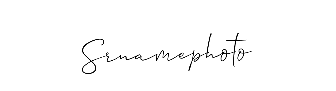 How to make Srnamephoto signature? Allison_Script is a professional autograph style. Create handwritten signature for Srnamephoto name. Srnamephoto signature style 2 images and pictures png