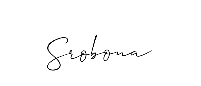 Make a beautiful signature design for name Srobona. Use this online signature maker to create a handwritten signature for free. Srobona signature style 2 images and pictures png