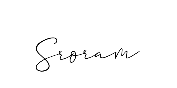 if you are searching for the best signature style for your name Sroram. so please give up your signature search. here we have designed multiple signature styles  using Allison_Script. Sroram signature style 2 images and pictures png