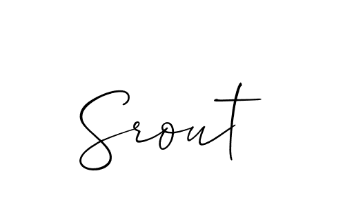 Best and Professional Signature Style for Srout. Allison_Script Best Signature Style Collection. Srout signature style 2 images and pictures png