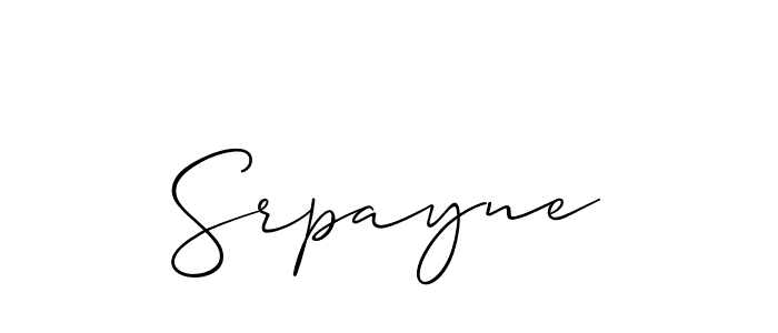 The best way (Allison_Script) to make a short signature is to pick only two or three words in your name. The name Srpayne include a total of six letters. For converting this name. Srpayne signature style 2 images and pictures png