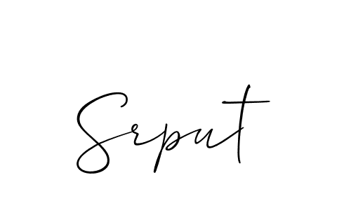 This is the best signature style for the Srput name. Also you like these signature font (Allison_Script). Mix name signature. Srput signature style 2 images and pictures png