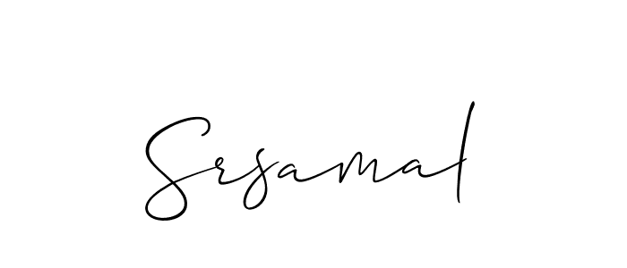 Srsamal stylish signature style. Best Handwritten Sign (Allison_Script) for my name. Handwritten Signature Collection Ideas for my name Srsamal. Srsamal signature style 2 images and pictures png