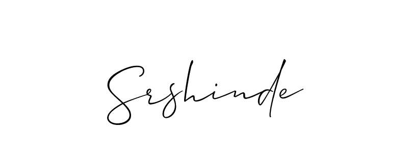 Allison_Script is a professional signature style that is perfect for those who want to add a touch of class to their signature. It is also a great choice for those who want to make their signature more unique. Get Srshinde name to fancy signature for free. Srshinde signature style 2 images and pictures png